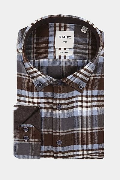 Haupt Langarmhemd Haupt Flanell Regular Fit Langarm Herrenhemd mit karierte günstig online kaufen