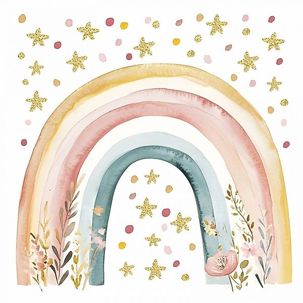 nikima Wandtattoo 253 Wandtattoo Regenbogen Boho günstig online kaufen