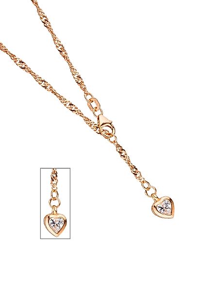JOBO Fußkette Fußkettchen Herz, 925 Silber günstig online kaufen