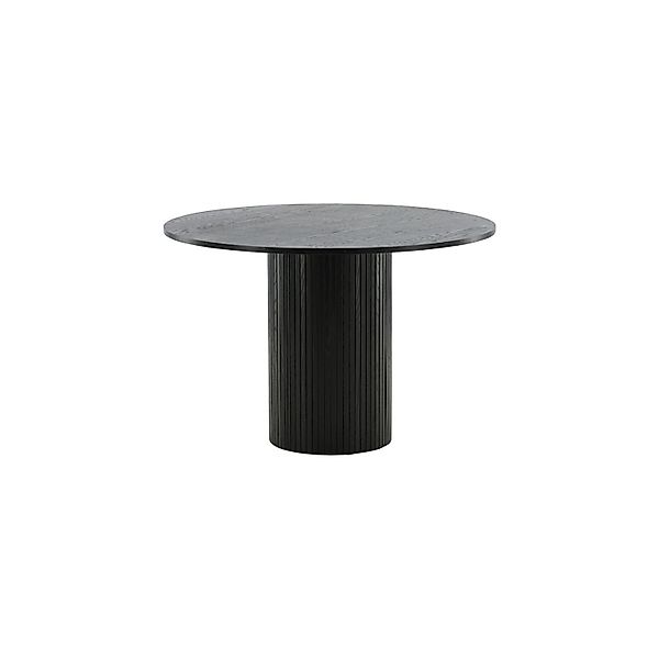 ebuy24 Bianca Esstisch Ø110cm Schwarzes Eichenfurnier günstig online kaufen