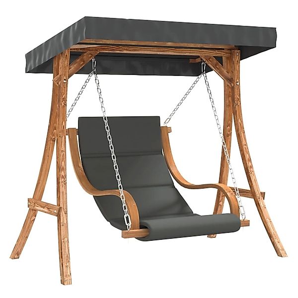 vidaXL Hollywoodschaukel mit Auflage und Dach Massivholz Fichte 3200630 günstig online kaufen