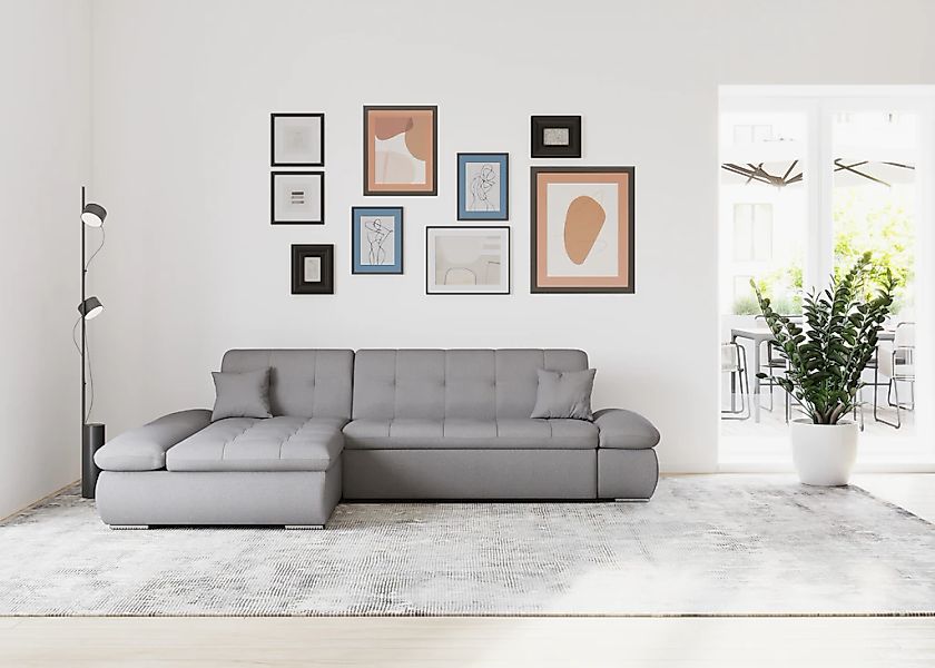 DOMO collection Ecksofa "Moric, L-Form, XXL-Sofa - Breite 300cm", wahlweise günstig online kaufen