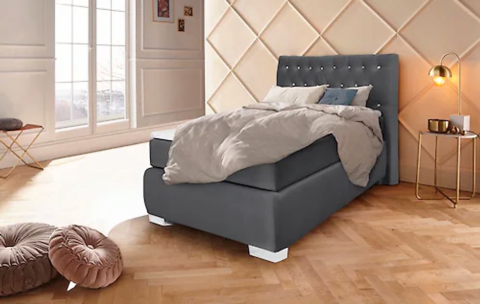 Leonique Boxspringbett »Rumba«, Taschenfederkern-Matratze in Härtegrad 3, i günstig online kaufen