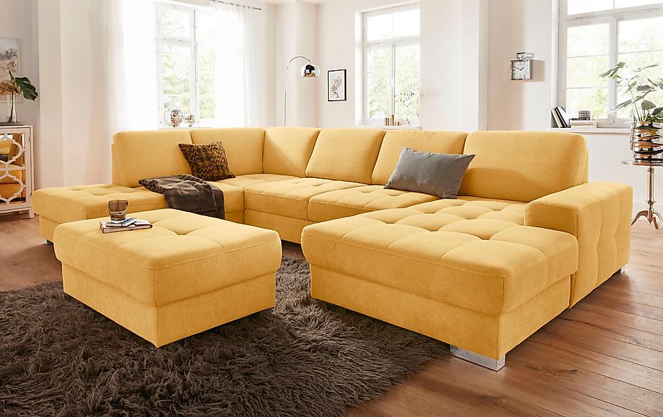 sit&more Wohnlandschaft "Santorini U-Form" mit Federkern und Sitztiefenvers günstig online kaufen