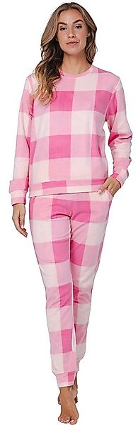Rebelle Schlafanzug Damen Fleece Microfaser Pyjama (2 tlg) Modisches Design günstig online kaufen