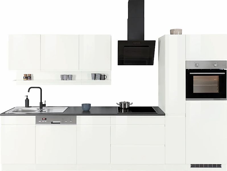 HELD MÖBEL Küchenzeile "Virginia", Breite 330 cm, ohne E-Geräte günstig online kaufen