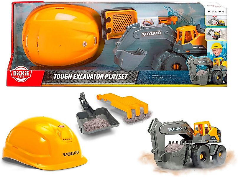 Dickie Toys Spielzeug-Baumaschine Volvo Tough Excavator Playset, (Set, 4-tl günstig online kaufen