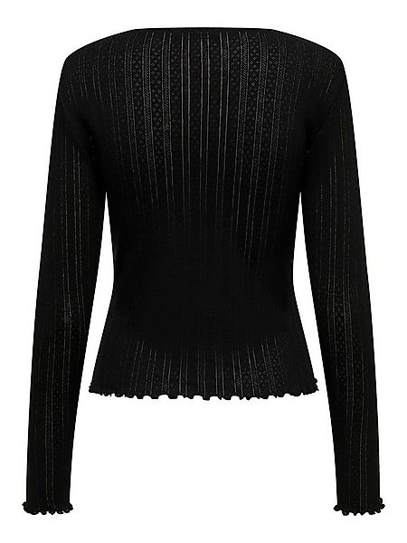ONLY Langarmshirt (1-tlg) Lochmuster günstig online kaufen