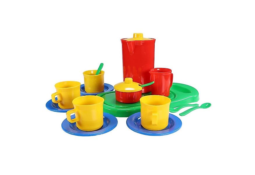 dantoy Kinder-Küchenset Kinder Kaffee-Set mit Tassen Kännchen Brettchen 16 günstig online kaufen