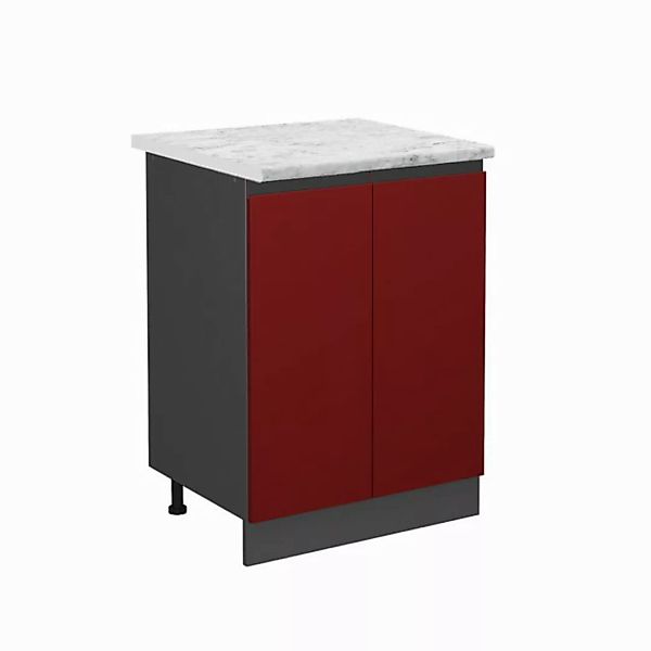 Vicco Unterschrank R-Line, Rot/Anthrazit, AP Marmor günstig online kaufen