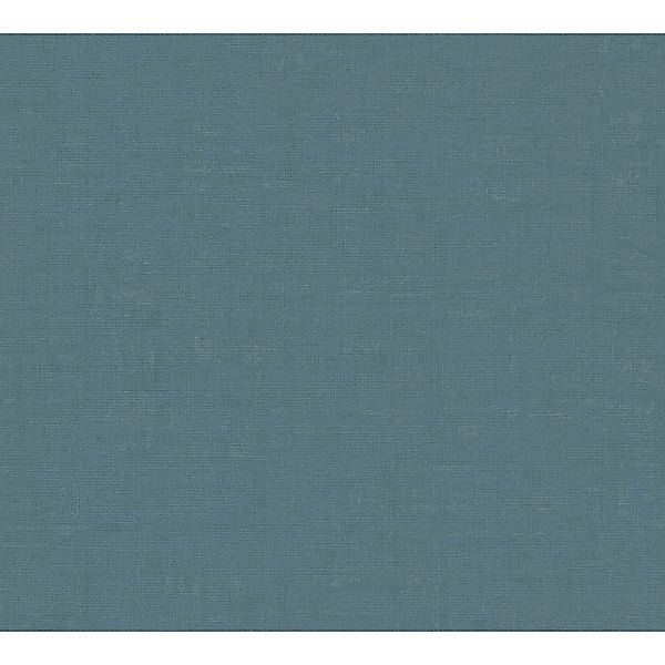 PROFHOME 387459-GU Uni Tapete Textiloptik Matt Türkis Petrol Grün-Blau 0,53 günstig online kaufen