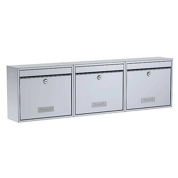 Basi - Briefkasten - SET - 3x BK 900 - Stahl Silber - 3x2170-0661 günstig online kaufen