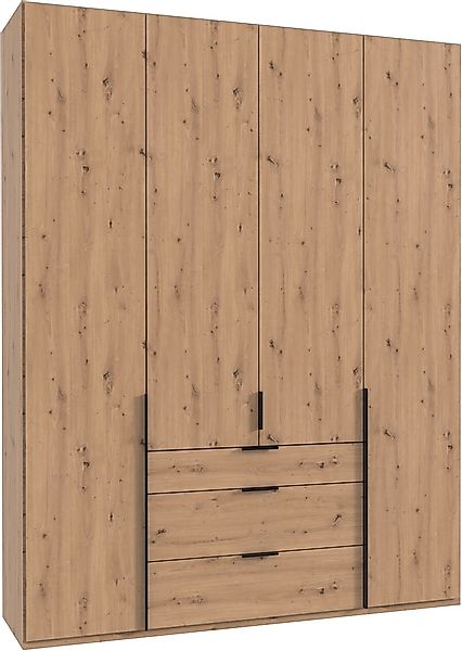 Wimex Drehtürenschrank »Mugano« mit langen oder kurzen Griffen aus Metall, günstig online kaufen