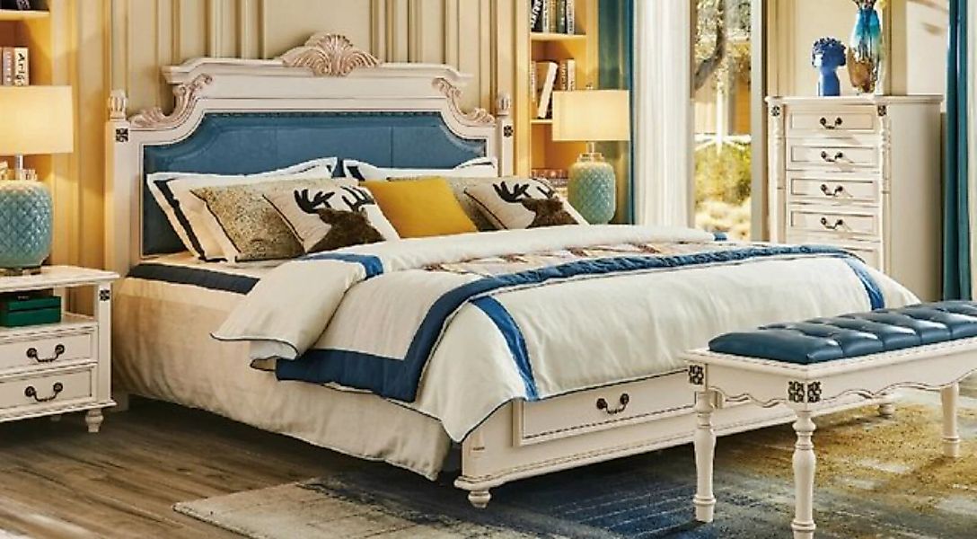 JVmoebel Bett, Bett Polster Design Luxus Doppel Hotel Betten Schlafzimmer B günstig online kaufen
