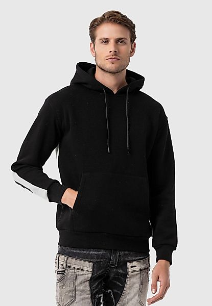 Cipo & Baxx Kapuzenpullover "Sweatshirts" 1 Stk. mit Statement Ärmel-Print günstig online kaufen