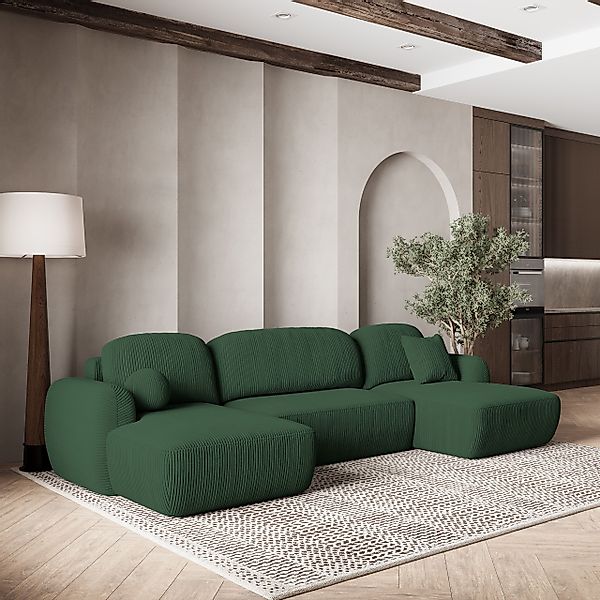 Masseno Ecksofa SAVONA mit Schlaffunktion U-Form, günstig online kaufen