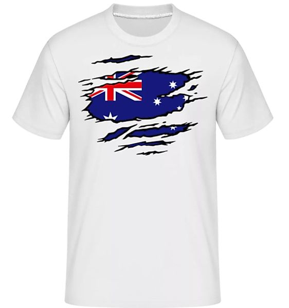 Ripped Flag Australia · Shirtinator Männer T-Shirt günstig online kaufen