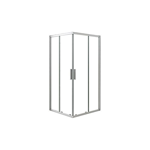 Duschparadies Duschkabinen Eckeinstieg 70 x 70cm Schiebetür Höhe 185cm Dusc günstig online kaufen