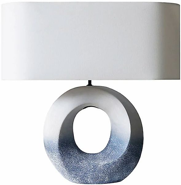 SalesFever Tischleuchte »Keramik« E27 1 Stk. mit handbemalter Keramik-Basis günstig online kaufen