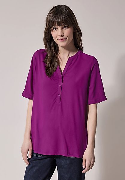 Cecil Shirtbluse, mit geschlitztem Rundhalsausschnitt günstig online kaufen