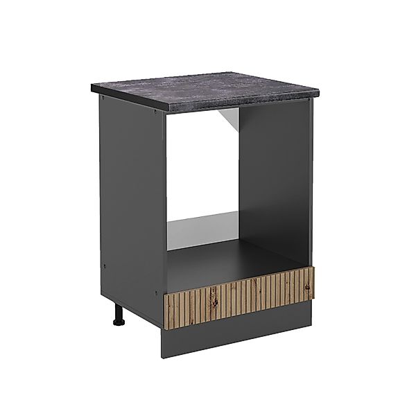 Vicco Herdumbauschrank R-Line Artisan-Eiche/Anthrazit 60 cm AP Anthrazit günstig online kaufen