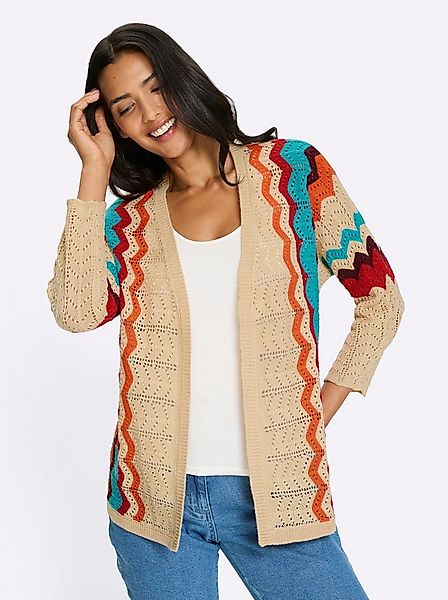 Sieh an! Strickjacke Ajourstrickjacke . günstig online kaufen