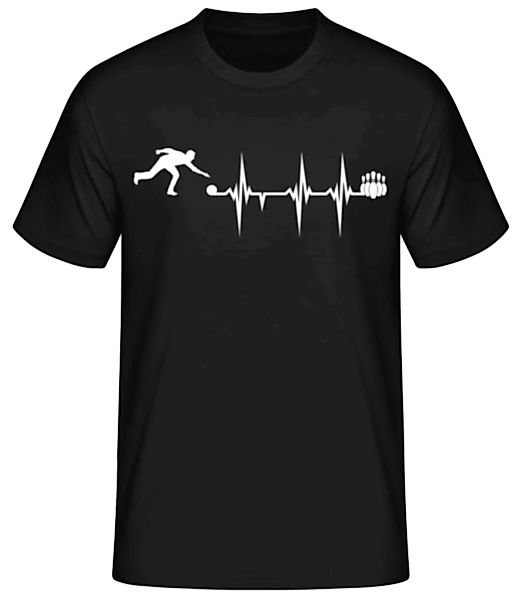 Herzschlag Bowling · Männer Basic T-Shirt günstig online kaufen
