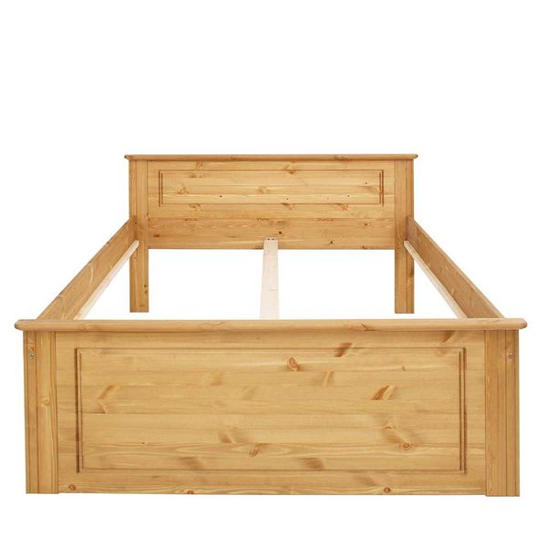 Doppelbettgestell aus Kiefer Massivholz Landhausstil günstig online kaufen