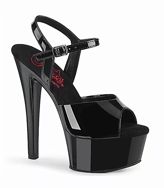 GLEAM-609 High Heels Sandalette - Schwarz | Pleaser  (Schuhgröße: EUR 36) günstig online kaufen