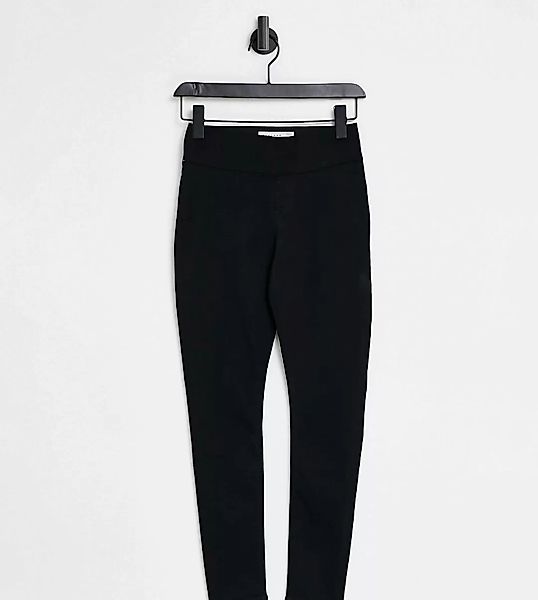 Topshop Maternity – Joni – Enge Jeans mit Unterbauchbund in Schwarz günstig online kaufen