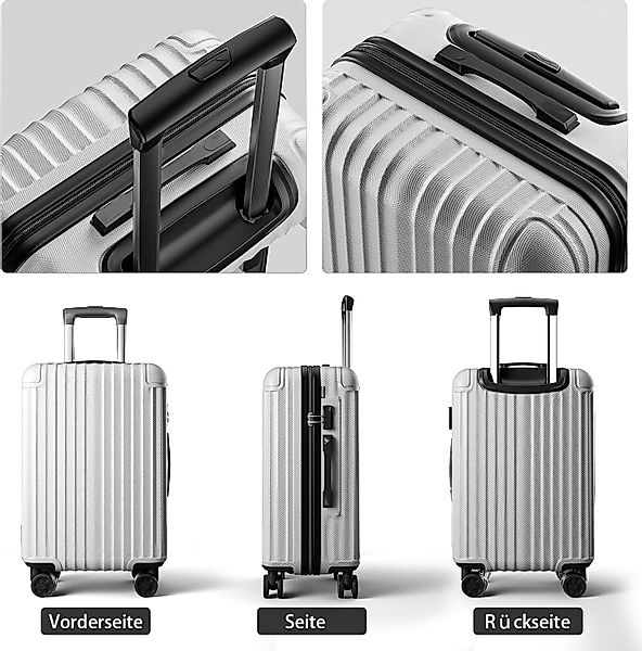 Abistab Hartschalen-Trolley Handgepäck Koffer&Trolley ABS-Material, 4 günstig online kaufen