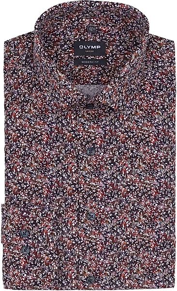OLYMP Luxor Hemd Druck Multicolour - Größe 43 günstig online kaufen