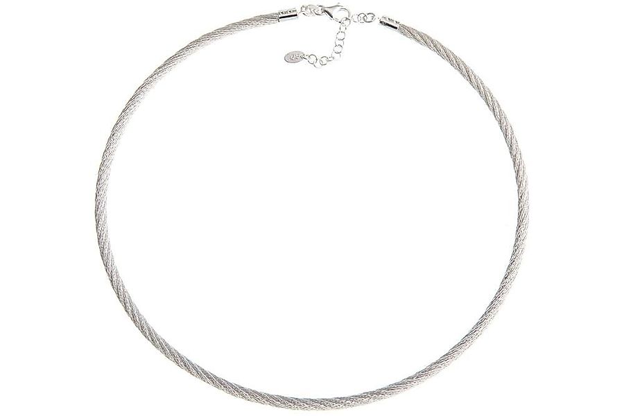 Silberkettenstore Halsreif Fashion-Omegahalsreifen 4mm - 925 Silber günstig online kaufen