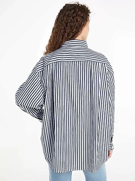 Tommy Jeans Hemdbluse TJW OVS PINSTRIPE SHIRT in modischem Nadelstreifen günstig online kaufen