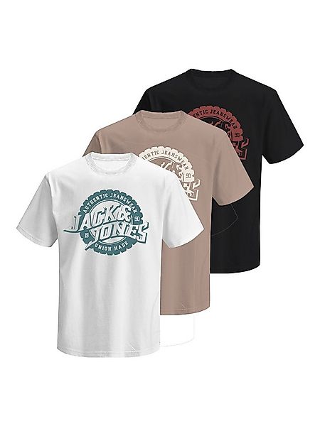 Jack & Jones Rundhalsshirt JPRBLUBARON SS TEE FST 3PK MP (Packung, 3-tlg) günstig online kaufen