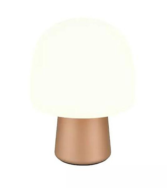 Tischleuchte 1xE14 Coffee / Glas Matt 1 Stück Metall Hellbraun, Weiß günstig online kaufen