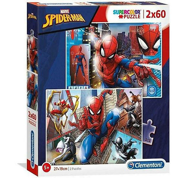 Clementoni® Puzzle Marvel Spiderman Puzzle 2x60Stück, Puzzleteile günstig online kaufen