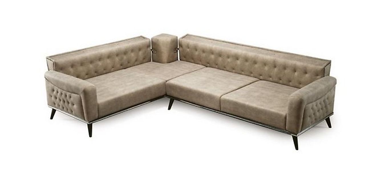 Xlmoebel Ecksofa Neues modernes Wohnzimmer-Set in Beige mit Design-Sofa und günstig online kaufen