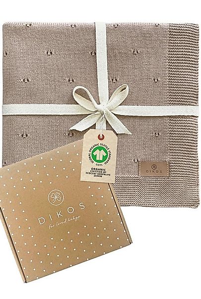 Babydecke DIKOS® Babydecke aus *100%* Bio Baumwolle, Strickdecke, Geschenk, günstig online kaufen