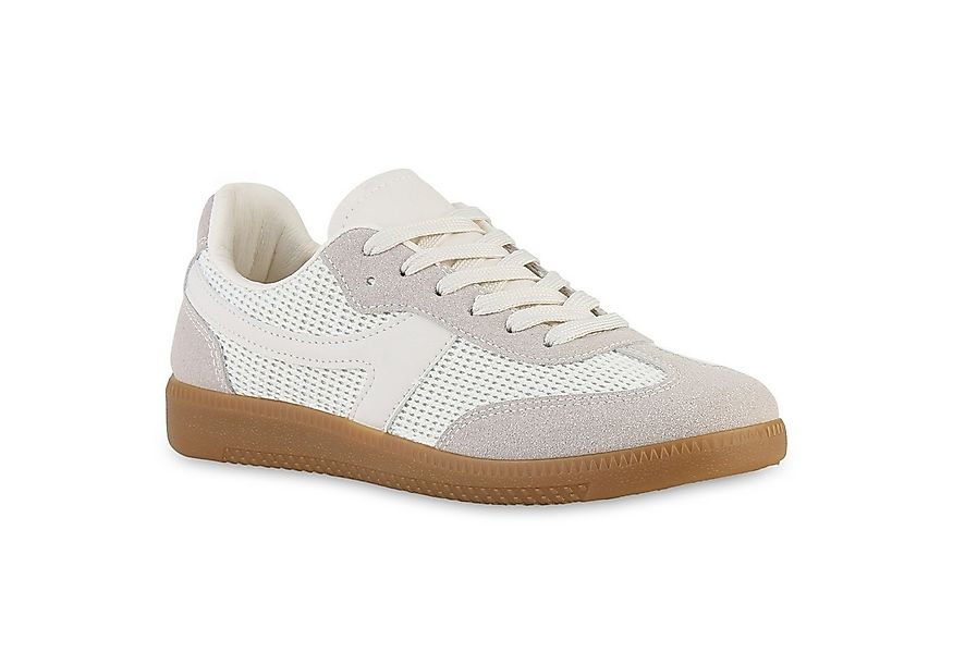 VAN HILL 841515 Sneaker Damen Sneaker Low Schnürer Bequeme Strick Freizeit günstig online kaufen