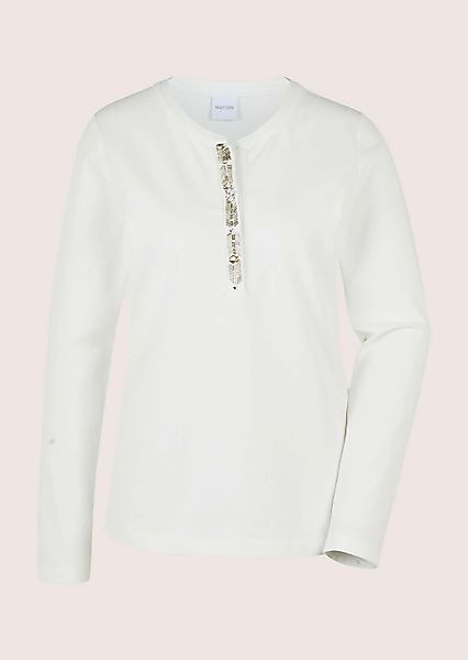 MADELEINE Langarmshirt "Blusenshirt Elegantes Shirt mit Schmucksteinen" günstig online kaufen