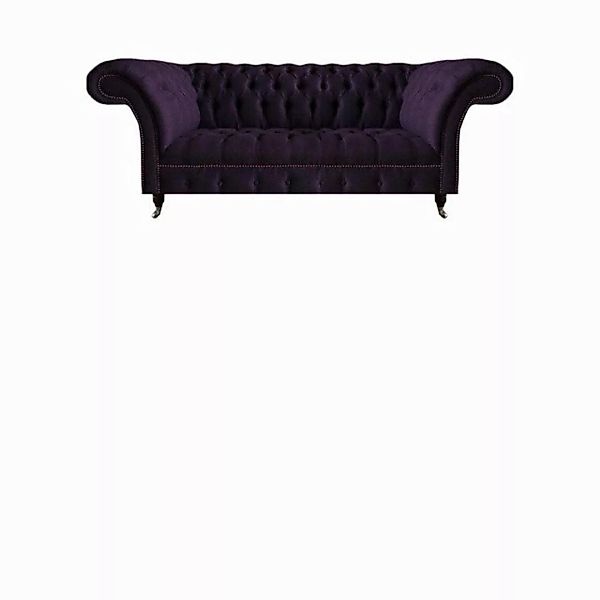 JVmoebel Chesterfield-Sofa Lila Garnitur Luxus Textil Sofas Set 3tlg Einric günstig online kaufen