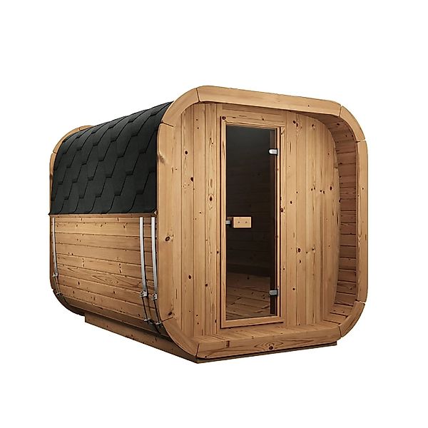 Weka Saunahaus Laadi 3 Thermoholz 28/42 mm ohne Ofen günstig online kaufen