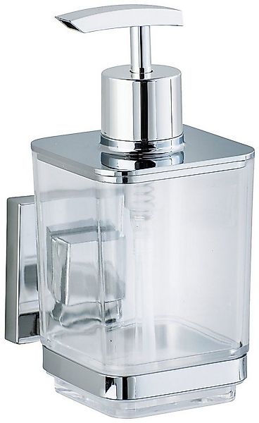 WENKO Seifenspender Vacuum-Loc Quadro, Befestigen ohne Bohren, Edelstahl-Ha günstig online kaufen
