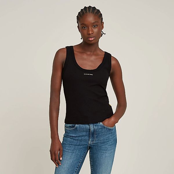 G-STAR Tanktop "Slim Rib Tank", mit Markenschriftzug auf der Brust günstig online kaufen