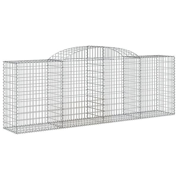 vidaXL Gabionenzaun, Gabione mit Hochbogen 300x50x100/120 günstig online kaufen
