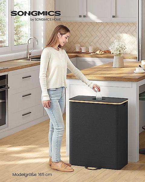 SONGMICS Flaschenkorb, Flaschensammler, Pfandflaschen, 95 / 135 L Flaschens günstig online kaufen