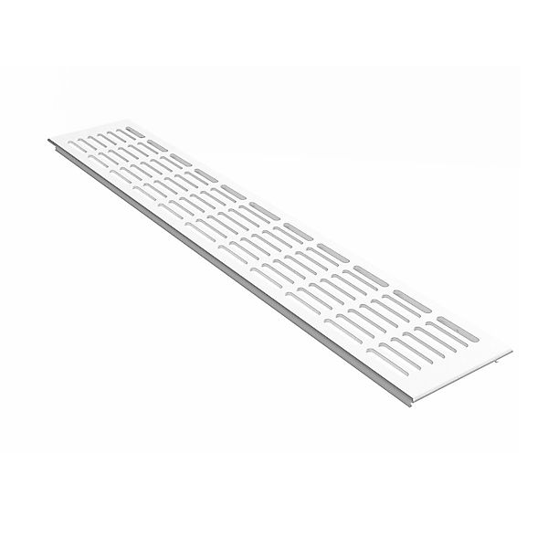 MS Beschläge Lüftungsgitter 100 x 400 mm Weiß RAL 9016 günstig online kaufen