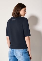 Cecil T-Shirt mit Seitlichen Einschlitzen am Saum günstig online kaufen