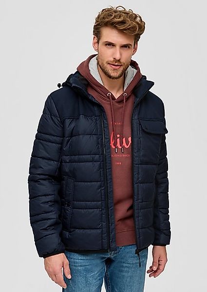 s.Oliver Allwetterjacke Steppjacke im Fabricmix Label-Patch günstig online kaufen